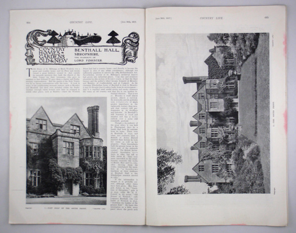 Benthall Hall, the Property of Lord Forester