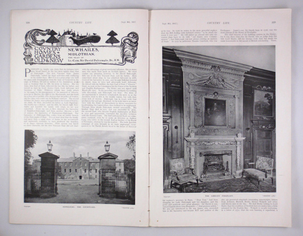 Newhailes House in Midlothian, The Seat of Lt.-Com. Sir David Dalrymple, Bt. R.N.