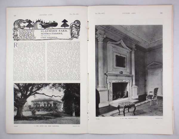 Llanwern Park, The Seat of Lord Rhondda