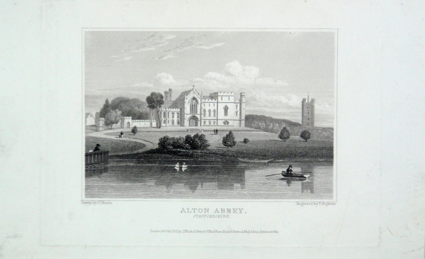 Alton Abbey in Staffordshire, the Seat of Earl of Shrewsbury