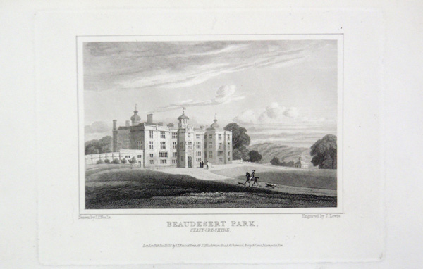 Beaudesert Park in Staffordshire, the Seat of Marquess of Anglesey