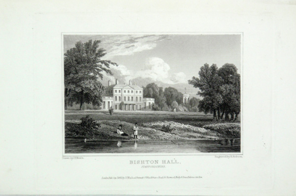Bishton Hall in Staffordshire, the Seat of John Sparrow, Esq