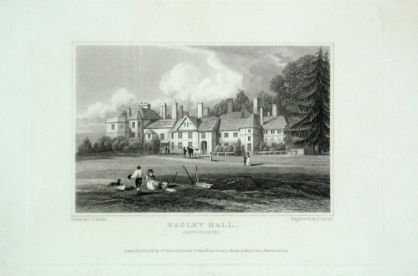 Hagley Hall in Staffordshire, the Seat of Hon Robert Curzon