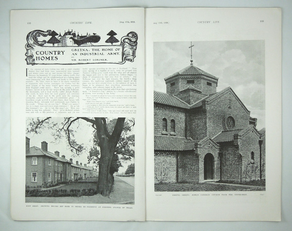 Gretna: The Home of an Industrial Army By Sir Robert Lorimer