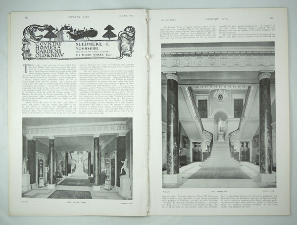 Sledmere, the Seat of Sir Mark Sykes, Bart (Part 1)