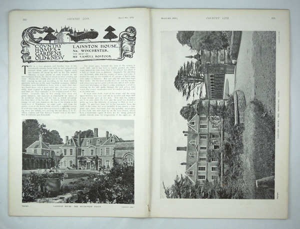 Lainston House, the Seat of Mr Samuel Bostock