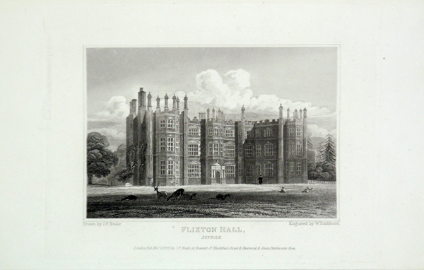 Flixton Hall in Suffolk, the Seat of Alexander Adair, Esq