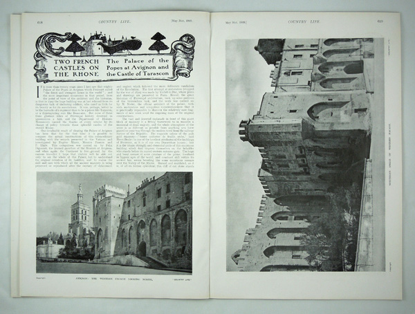 Two French Castles on the Rhone (The Palace of the Popes of Avignon and the Castle of Tarascon)