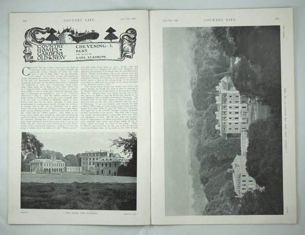 Chevening (Part 1) The Seat of Earl Stanmore