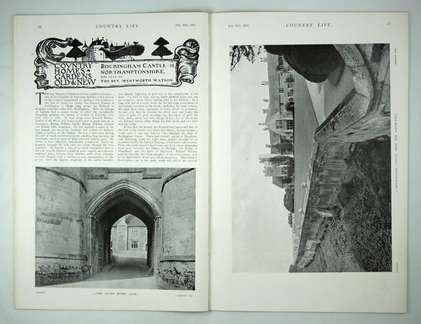 Rockingham Castle (Part 2), The Seat of the Rev. Wentworth Watson