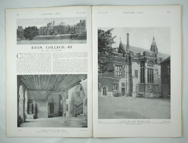 Eton College (Part 3) Halls & Kitchen