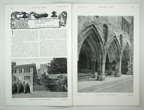 The Deanery at Winchester By the Very Rev The Dean (Part 1)
