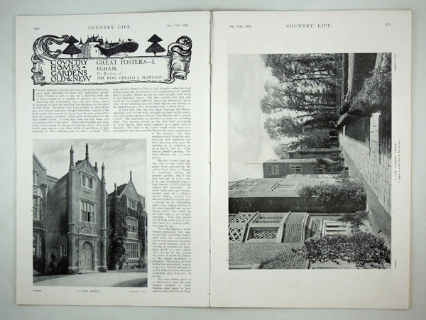 Great Fosters at Egham, The Residence of The Hon Gerald S Montagu (Part 1)