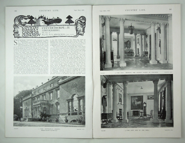 Culverthorpe Hall, The Seat of Brig-Gen. R. L. Adlercron (Part 2)