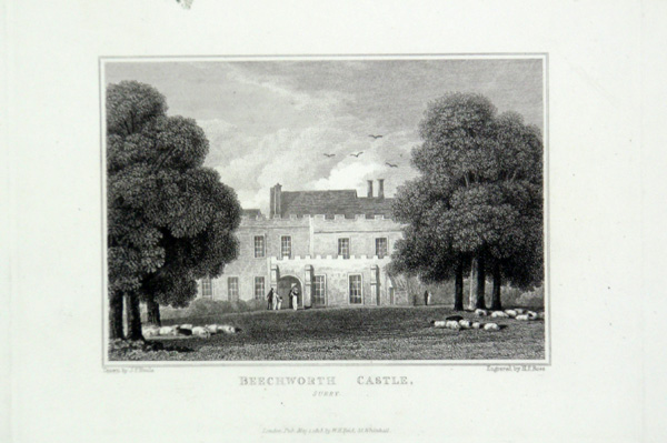 Beechworth Castle in Surrey, the Seat of Henry Peters, Esq
