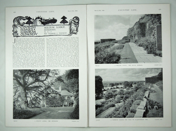 Milton Lodge and the Cedars, The Home of Mr Charles C Tudway