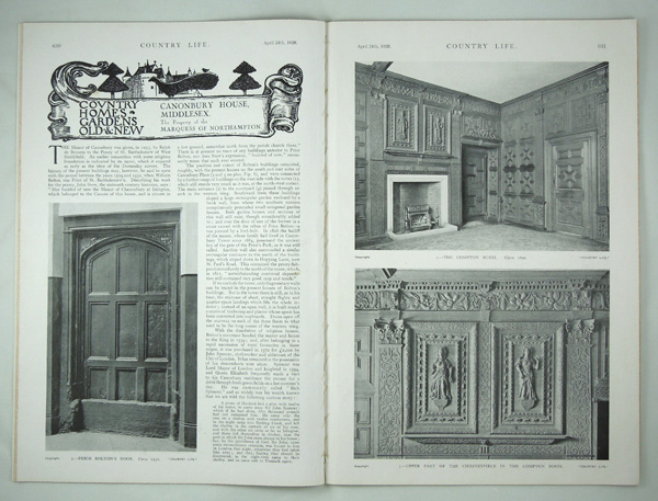 Canonbury House, The Property of The Marquess of Northampton