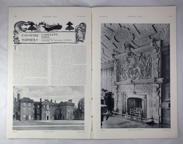 Langleys, The Residence of Colonel W Neville Tufnell