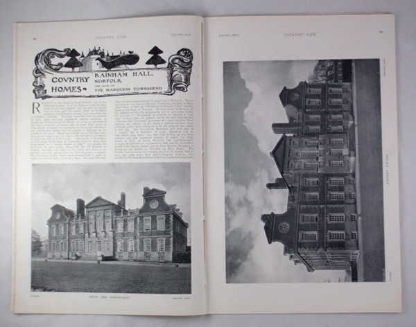 Rainham (Raynham) Hall, the Seat of the Marquess of Townshend