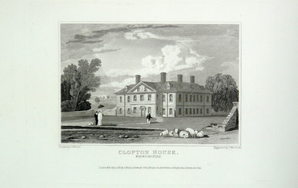 Clopton House in Warwickshire, the Seat of John Clopton, Esq