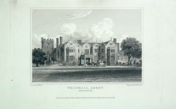 Wroxhall Abbey in Warwickshire, the Seat of Christopher Roberts Wren, Esq