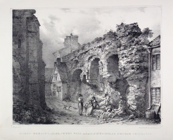 Roman Remains called the Jewry Wall and part of St Nicholas Church