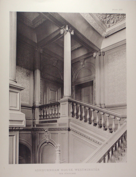 Ashburnham House, Westminster (Photograph illustration & Plan)