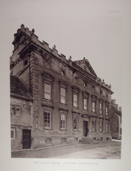 Great House, Burford (photograph illustration & plan)