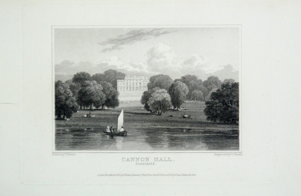 Cannon Hall in Yorkshire, the Seat of Walter Spencer Stanhope, Esq