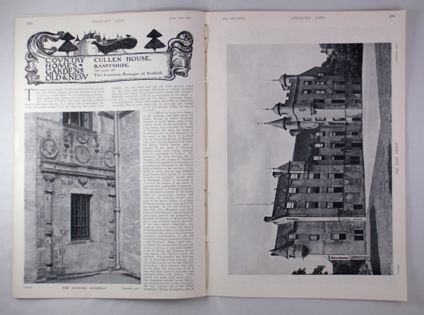 Cullen House, The Seat of The Countess Dowager of Seafield