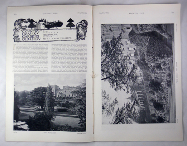 Biel House, The Seat of Mr H T N Hamilton Ogilvy