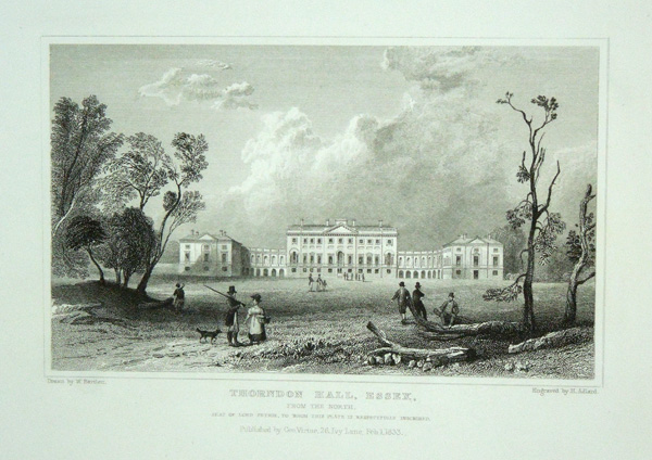 Thorndon Hall (from the north), The Seat of Lord Petre
