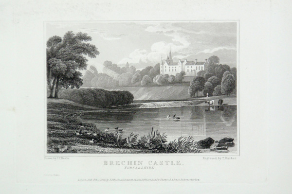 Brechin Castle in Forfarshire, the Seat of Hon William Maule