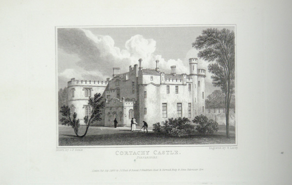 Cortachy Castle in Forfarshire, the Seat of Earl of Airley