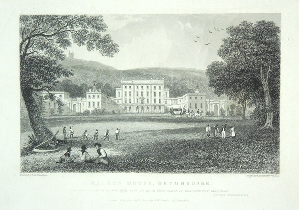 Haldon House, The Seat of Sir Lawrence Palk.