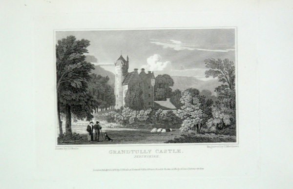 Grandtully Castle in Perthshire, the Seat of Sir George Stewart, Bart