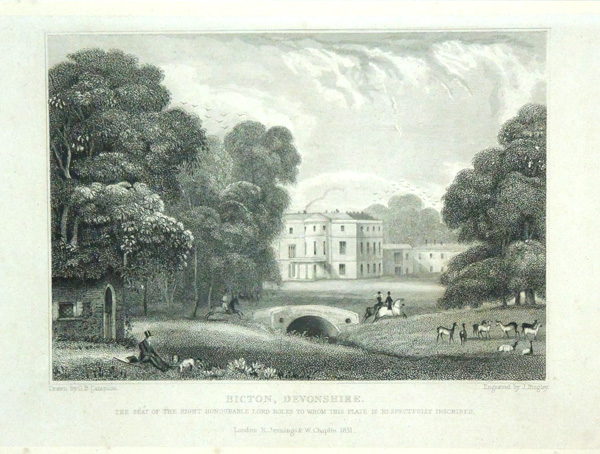Bicton, The Seat of The Right Hon Lord Roles.