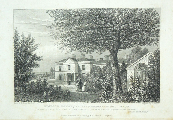 Bystock House, The Seat of Edward Divett, Esq.