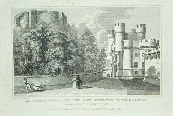 Clifford's Tower (And the New Entrance to York Castle, from the Castle Yard)