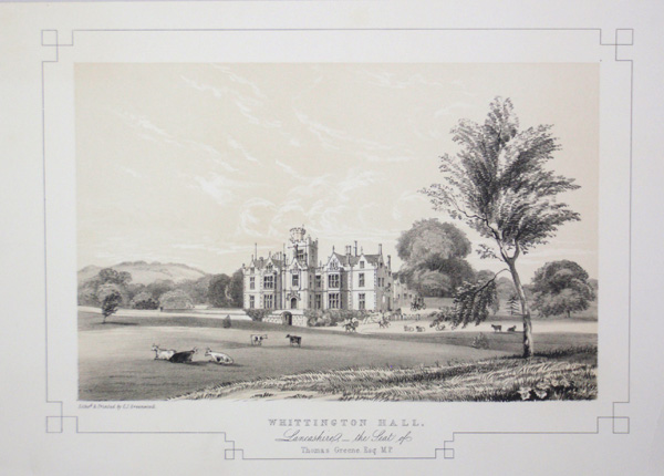 Whittington Hall, The Seat of Thomas Greene, Esq