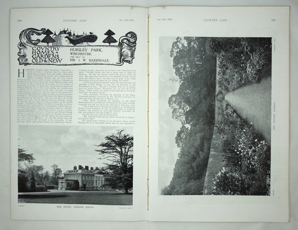 Hursley Park, Winchester, The Seat of Mr J W Baxendale