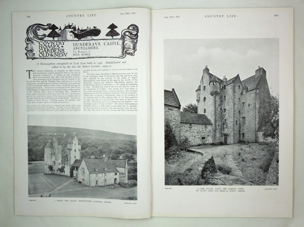 Dunderave Castle, the Residence of Miss Noble