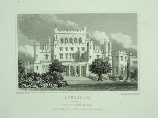 Ashridge (East Front), The Seat of The Right Hon Charlotte Catherine Anne Egerton, Countess of Bridgewater.