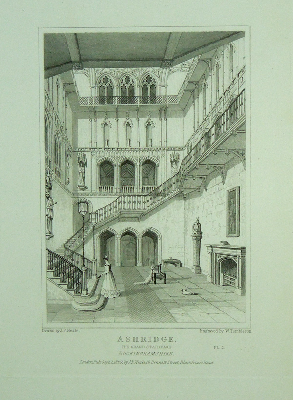 Ashridge (The Grand Staircase), The Seat of The Countess of Bridgewater
