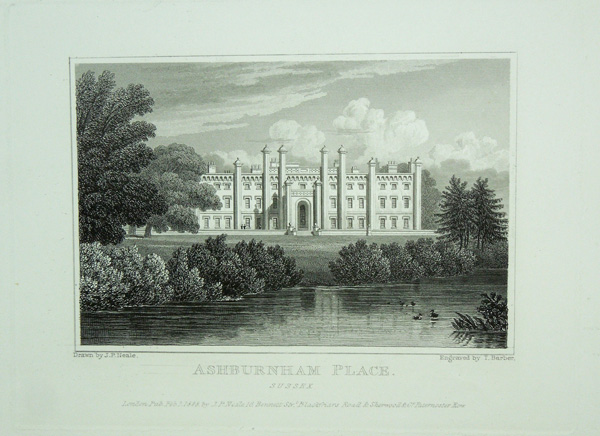 Ashburnham Place, The Seat of The Right Hon. George Ashburnham, Earl of Ashburnham, F.S.A.