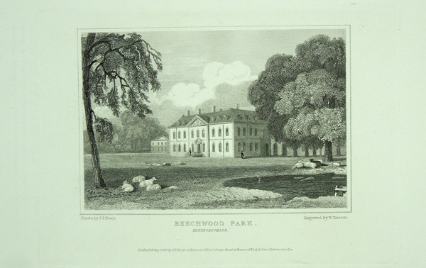 Beechwood Park, The Seat of Sir John Saunders Sebright, Bart.