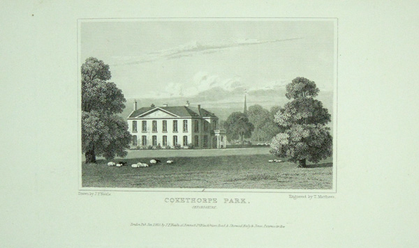 Cokethorpe Park (second view), The Seat of Walter Strickland, Esq.