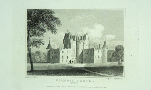 Glammis Castle, The Seat of Thomas Bowes Lyon, Earl of Strathmore and Kinghorn.