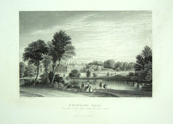 Knowsley Hall, The Seat of The Right Hon The Earl of Derby.