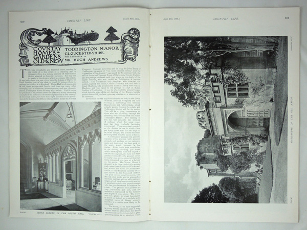Toddington Manor, The Residence of Mr. Hugh Andrews